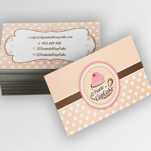 tarjetas personales cupcakes