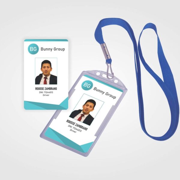 fotochecks en pvc vertical